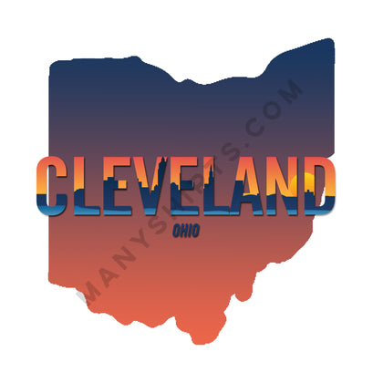 Ohio T-Shirt (Cleveland) Classic Midweight Unisex T-Shirt ManyShirts.com 