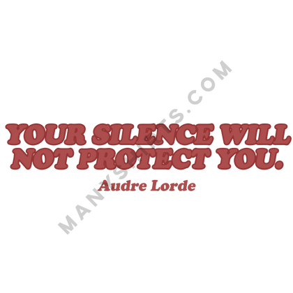 Your Silence Will Not Protect You T-Shirt Classic Midweight Unisex T-Shirt ManyShirts.com 