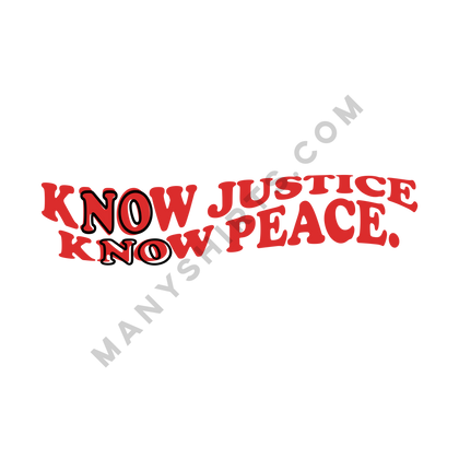 No Justice No Peace T-Shirt Classic Midweight Unisex T-Shirt ManyShirts.com 
