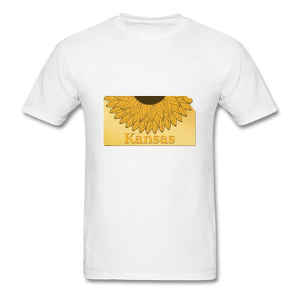 Kansas T-Shirt (Yellow Sunflower) Classic Midweight Unisex T-Shirt ManyShirts.com S 