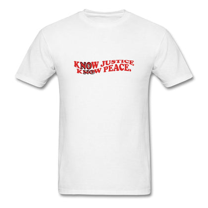 No Justice No Peace T-Shirt Classic Midweight Unisex T-Shirt ManyShirts.com S 