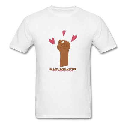 Black Lives Matter Fist T-Shirt Classic Midweight Unisex T-Shirt ManyShirts.com S 