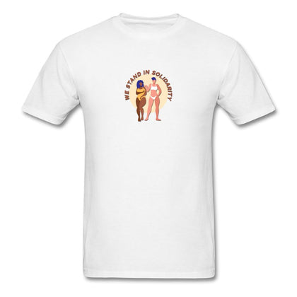 We Stand In Solidarity T-Shirt Classic Midweight Unisex T-Shirt ManyShirts.com S 