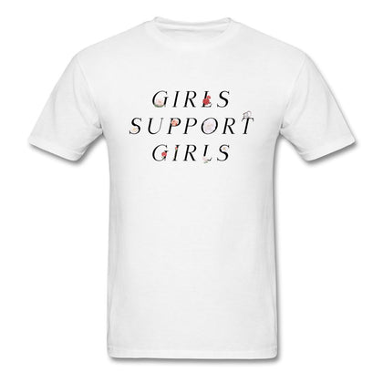 Girls Support Girls T-Shirt Classic Midweight Unisex T-Shirt ManyShirts.com S 
