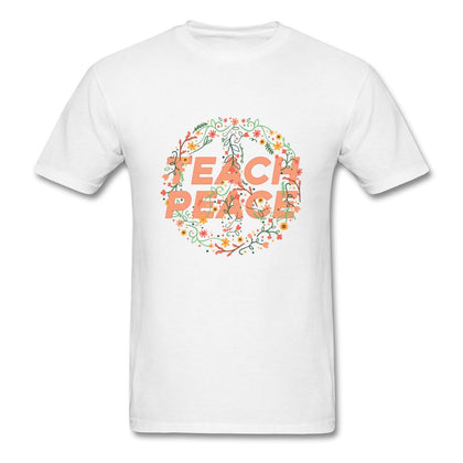 Teach Peace T-Shirt Classic Midweight Unisex T-Shirt ManyShirts.com S 