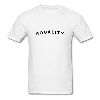 Equality (Curved Text) T-Shirt Classic Midweight Unisex T-Shirt ManyShirts.com S 