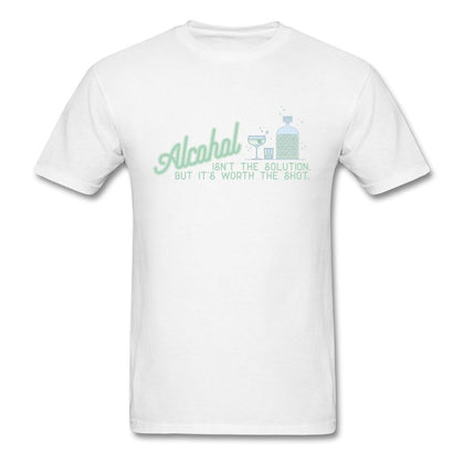 Alcohol Is Worth The Shot T-Shirt Classic Midweight Unisex T-Shirt ManyShirts.com S 