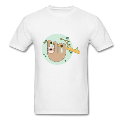 Sloth Hanging Out T-Shirt Classic Midweight Unisex T-Shirt ManyShirts.com S 