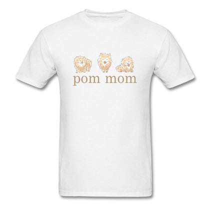 Pom Mom Dog T-Shirt Classic Midweight Unisex T-Shirt ManyShirts.com S 