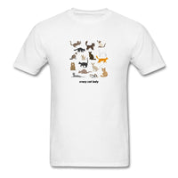 Crazy Cat Lady T-Shirt Classic Midweight Unisex T-Shirt ManyShirts.com white S 