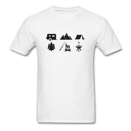 Camping Essentials T-Shirt Classic Midweight Unisex T-Shirt ManyShirts.com white S 