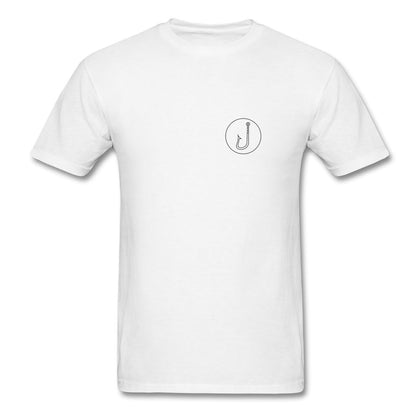 Fishing Hook T-Shirt Classic Midweight Unisex T-Shirt ManyShirts.com white S 