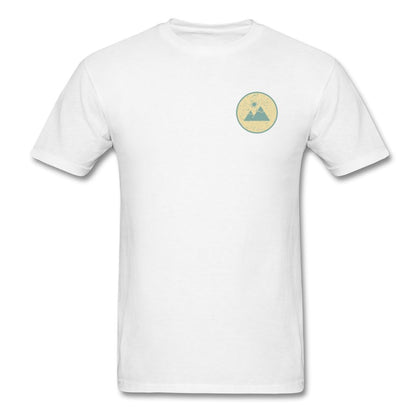 Landscape Badge 1 T-Shirt Classic Midweight Unisex T-Shirt ManyShirts.com white S 