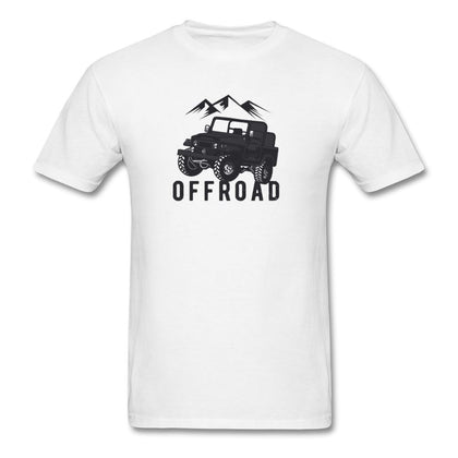 Offroad Jeep T-Shirt Classic Midweight Unisex T-Shirt ManyShirts.com white S 