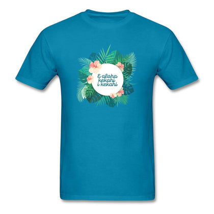 Hawaii Love One Another T-Shirt Classic Midweight Unisex T-Shirt ManyShirts.com turquoise S 