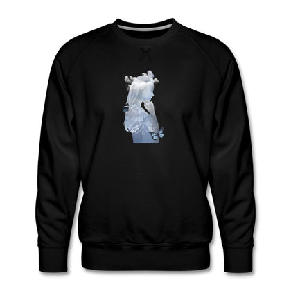 Blue Butterflies Sweatshirt Men’s Premium Sweatshirt | Spreadshirt 1432 SPOD black S 
