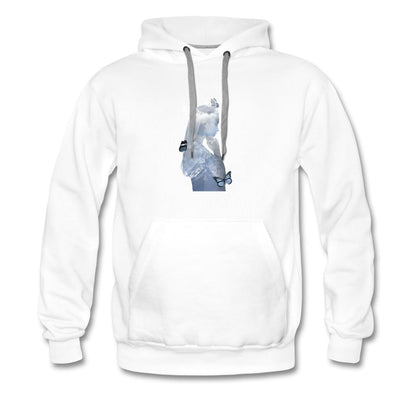 Blue Butterflies Hoodie Men’s Premium Hoodie | Spreadshirt 20 SPOD white S 