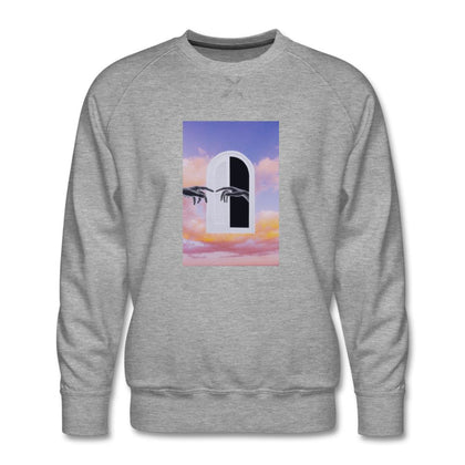 Going Home Men's Sweatshirt Men’s Premium Sweatshirt | Spreadshirt 1432 ManyShirts.com heather gray S 