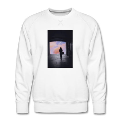 Walking Back Home Men's Sweatshirt Men’s Premium Sweatshirt | Spreadshirt 1432 ManyShirts.com white S 