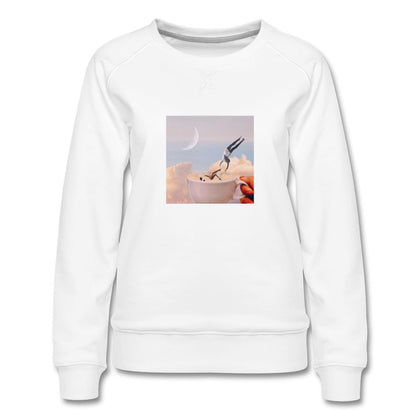 Bedtime Story Women's Sweatshirt Women’s Premium Sweatshirt | Spreadshirt 1431 ManyShirts.com white S 