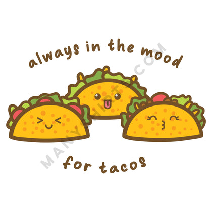 Tacos T-Shirt Classic Midweight Unisex T-Shirt ManyShirts.com 