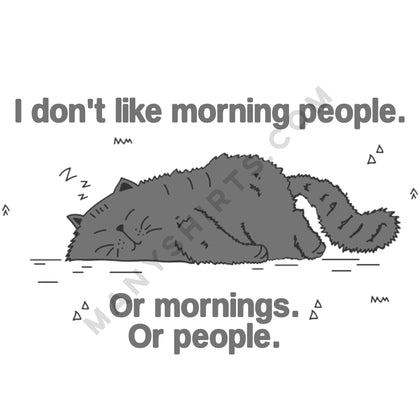 Morning People T-Shirt Classic Midweight Unisex T-Shirt ManyShirts.com 