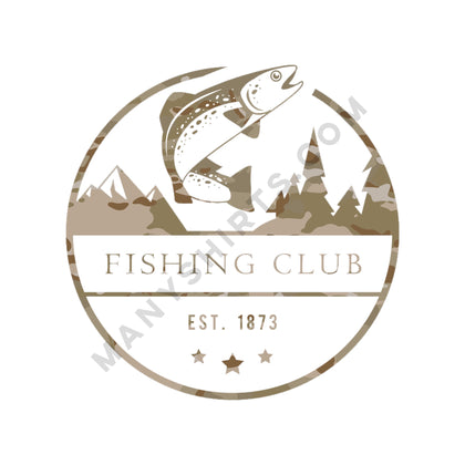 Fishing Club T-Shirt Classic Midweight Unisex T-Shirt ManyShirts.com 