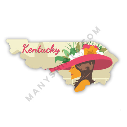 Kentucky T-Shirt (Derby Hats) Classic Midweight Unisex T-Shirt ManyShirts.com 