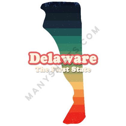 Delaware T-Shirt Classic Midweight Unisex T-Shirt ManyShirts.com 