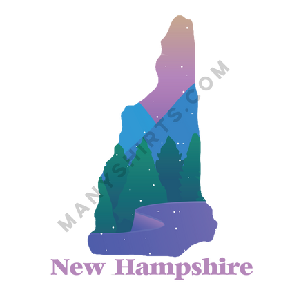 New Hampshire T-Shirt Classic Midweight Unisex T-Shirt ManyShirts.com 