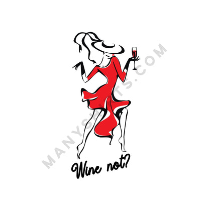 Wine Not T-Shirt Classic Midweight Unisex T-Shirt ManyShirts.com 