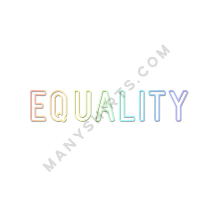 Equality T-Shirt Classic Midweight Unisex T-Shirt ManyShirts.com 