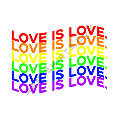 Love Is Love T-Shirt Classic Midweight Unisex T-Shirt ManyShirts.com 