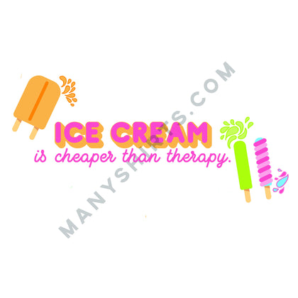 Ice Cream T-Shirt Classic Midweight Unisex T-Shirt ManyShirts.com 