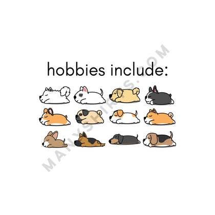 Dog Hobbies T-Shirt Classic Midweight Unisex T-Shirt ManyShirts.com 