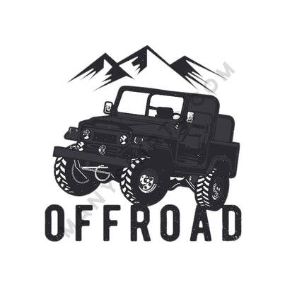 Offroad Jeep T-Shirt Classic Midweight Unisex T-Shirt ManyShirts.com 