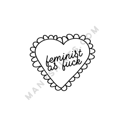 Feminist AF T-Shirt Classic Midweight Unisex T-Shirt ManyShirts.com 