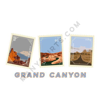 Grand Canyon T-Shirt Classic Midweight Unisex T-Shirt ManyShirts.com 