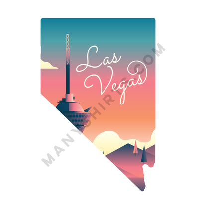 Nevada T-Shirt (Las Vegas Stratosphere) Classic Midweight Unisex T-Shirt ManyShirts.com 