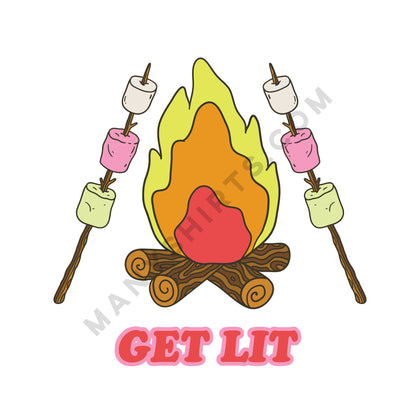 Get Lit T-Shirt Classic Midweight Unisex T-Shirt ManyShirts.com 