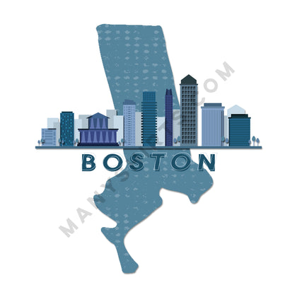 Massachusetts T-Shirt (Boston Firsts) Classic Midweight Unisex T-Shirt ManyShirts.com 