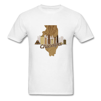 Illinois T-Shirt (Chicago 4) Classic Midweight Unisex T-Shirt ManyShirts.com S 