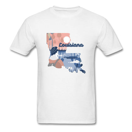 Louisiana T-Shirt (bayous) Classic Midweight Unisex T-Shirt ManyShirts.com S 