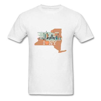 New York T-Shirt (I <3 NY) Classic Midweight Unisex T-Shirt ManyShirts.com S 