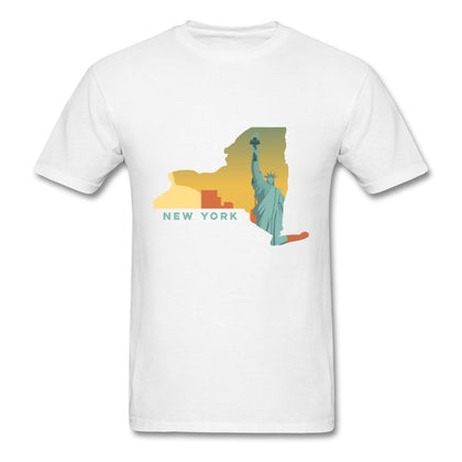 New York T-Shirt (Statue of Liberty 2) Classic Midweight Unisex T-Shirt ManyShirts.com S 