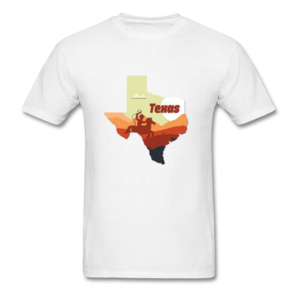 Texas T-Shirt (Horse and Cowboy) Classic Midweight Unisex T-Shirt ManyShirts.com S 