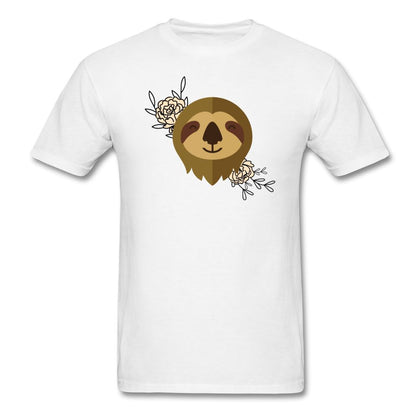 Sloth Color Flower T-Shirt Classic Midweight Unisex T-Shirt ManyShirts.com S 