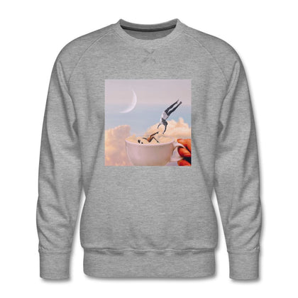 Bedtime Story Men's Sweatshirt Men’s Premium Sweatshirt | Spreadshirt 1432 ManyShirts.com heather gray S 